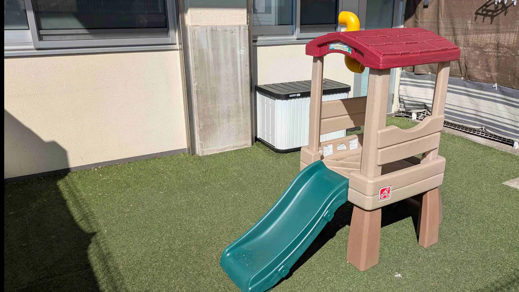 小規模園だけど広々園庭完備！