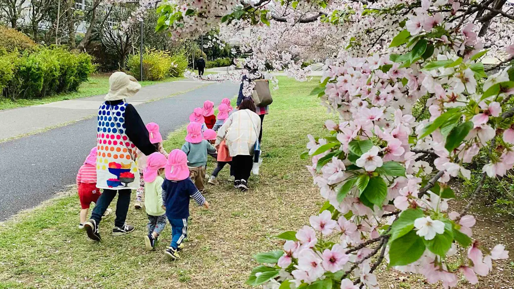 自然豊かな環境でお散歩