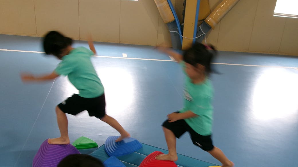 毎日大きなスポーツ施設でのびのび運動！