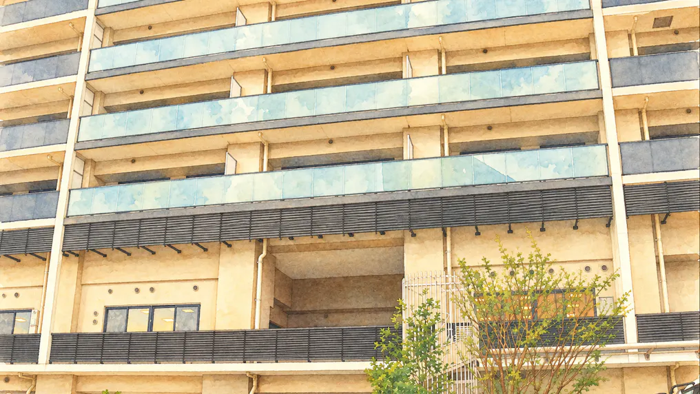 マンション２階部分に設置された保育園