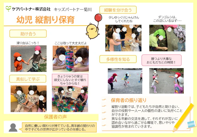 【保育ドキュメンテーション】縦割り保育