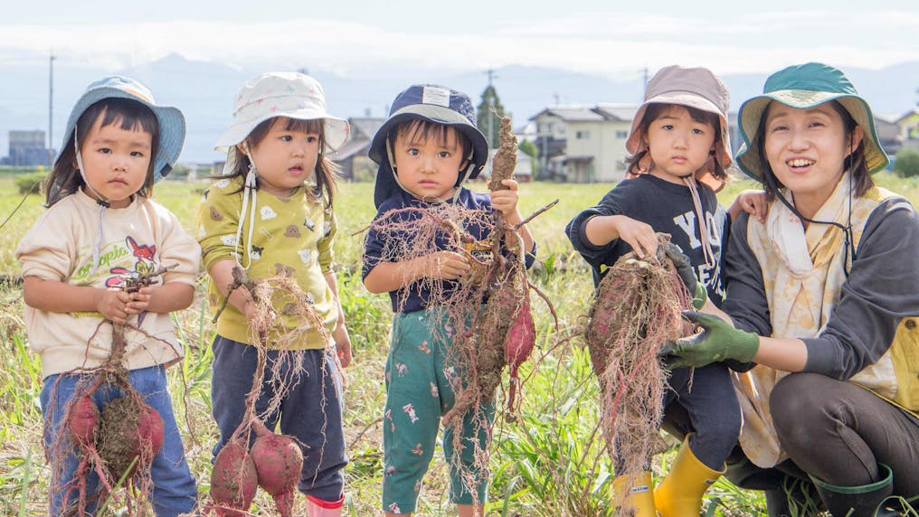 市街地ながら自然や農地に囲まれたエリア