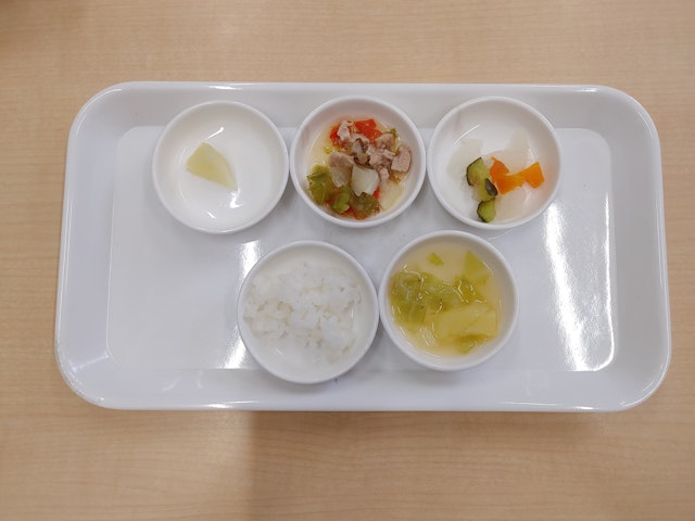 せたがやこころ保育園　7月　離乳食(後期食)をご紹介させていただきます