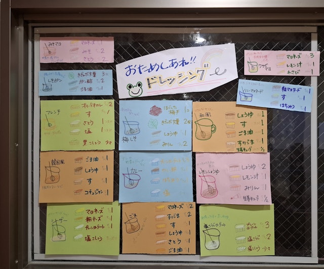 調理室前の掲示をご紹介させていただきます