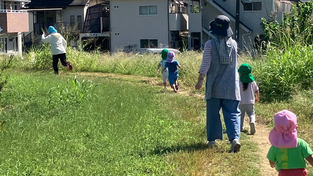 自然がいっぱい、周りに公園も多い