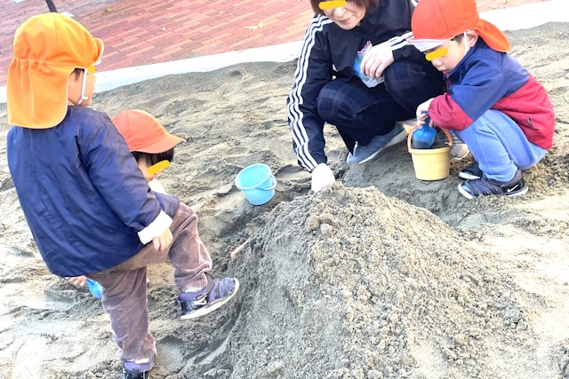 大きなお山を作ったよ