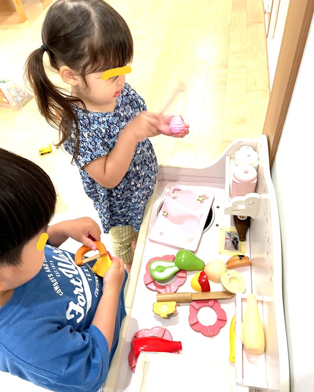 2歳児のおしゃら探検隊は、お料理が得意です！