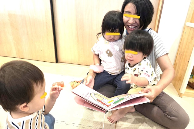 ちょっぴり緊張気味の保育参加