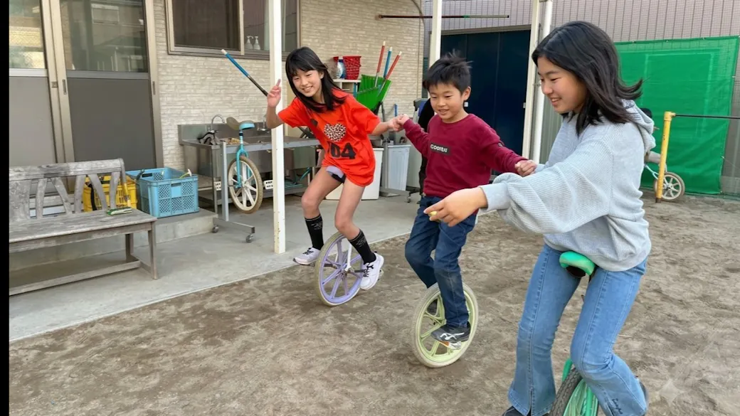 園庭ではお外遊びも