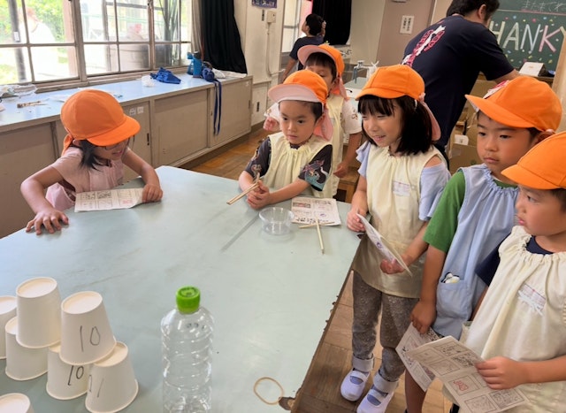 地域の小学校のイベントに参加してきました　5歳児クラス