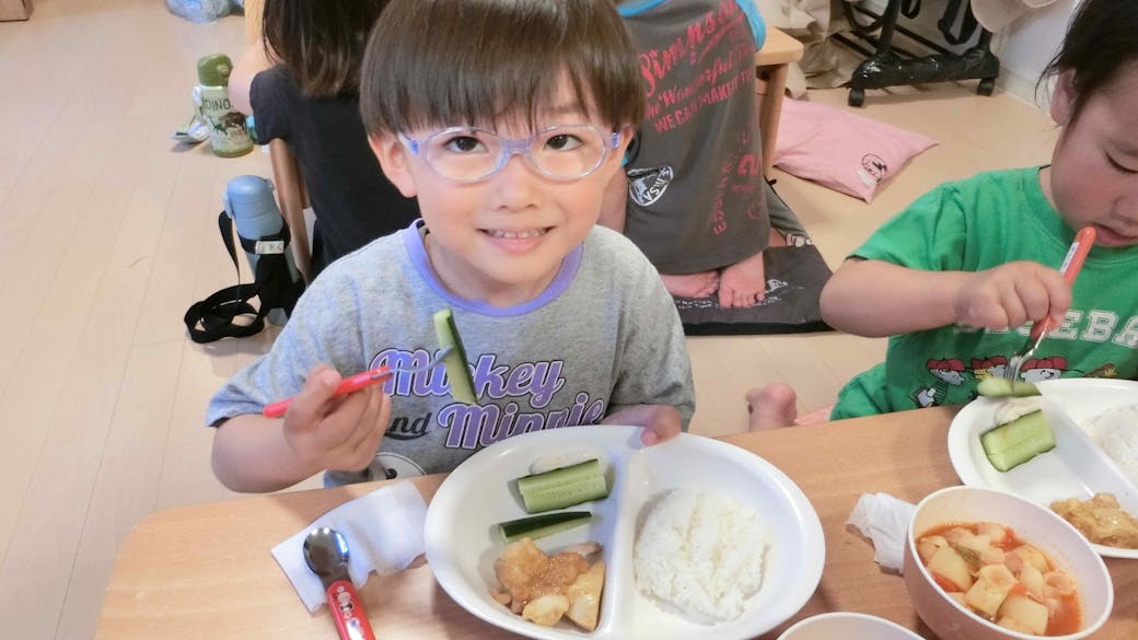 手作りで家庭的な給食で食育に取り組んでいます！