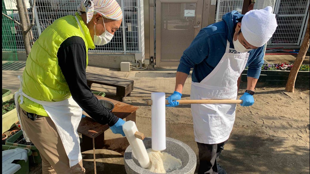 冬場は餅つき、夏はかき氷！こどもが喜ぶことを追求します