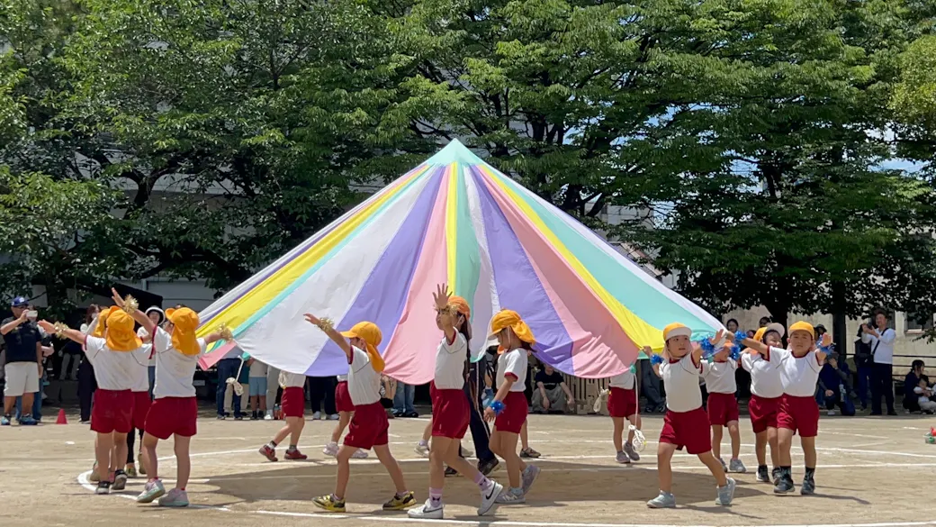 運動会は園の隣にある公園で!!