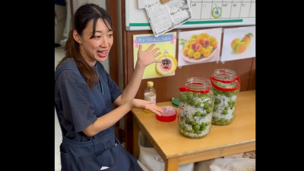 梅もぎをしたよ!