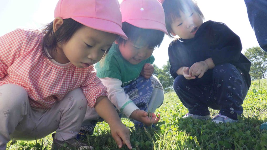 園外保育（保育園の近くにある公園に遊びに行きます）