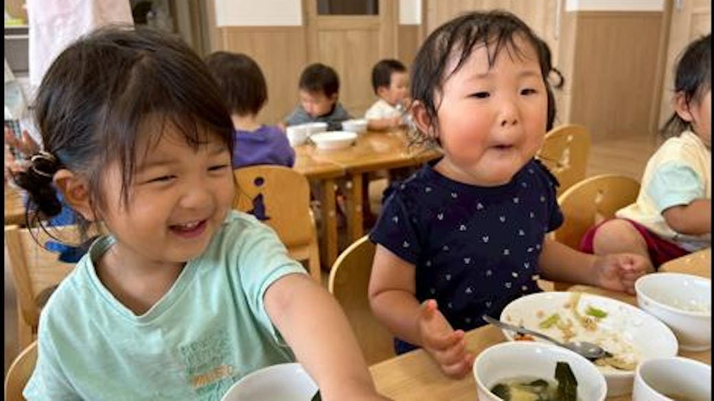 お給食大好き！いっぱい食べて大きくな～れ✨