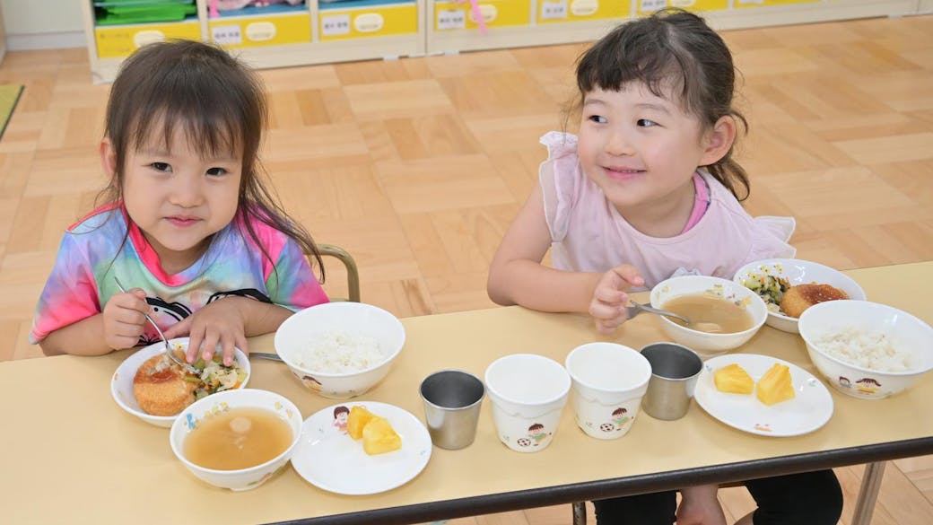 栄養バランスのとれた美味しい給食