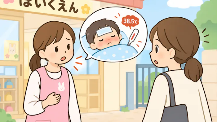 自分の子どもが発熱でお迎え要請！そんな時・・・