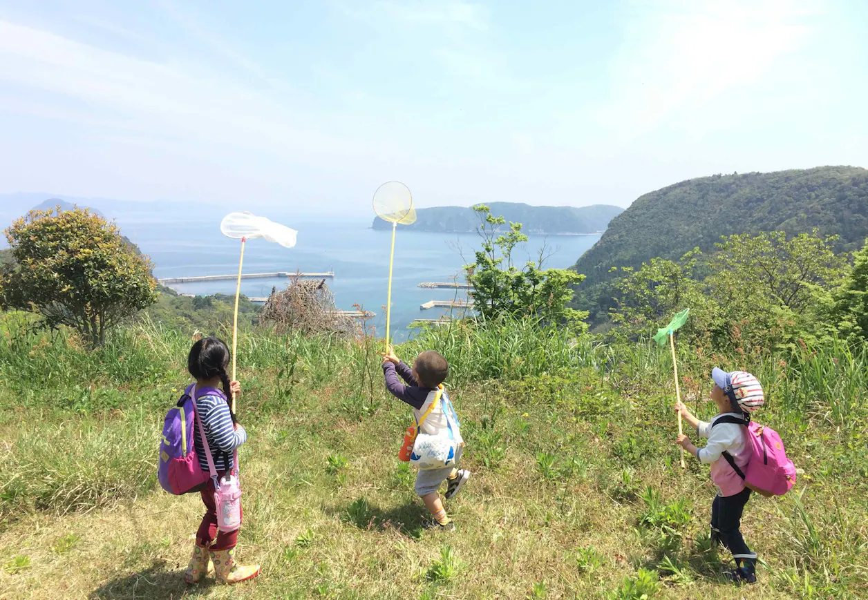 島を遊びこむお山の教室