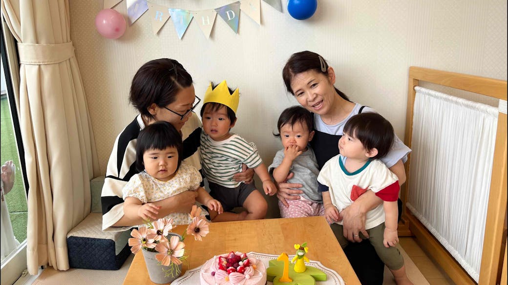 お誕生日の日にお祝い