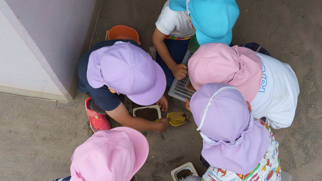 異年齢児保育（３歳、４歳、５歳）