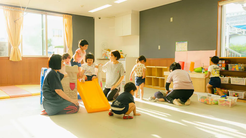 子育て支援室も完備。