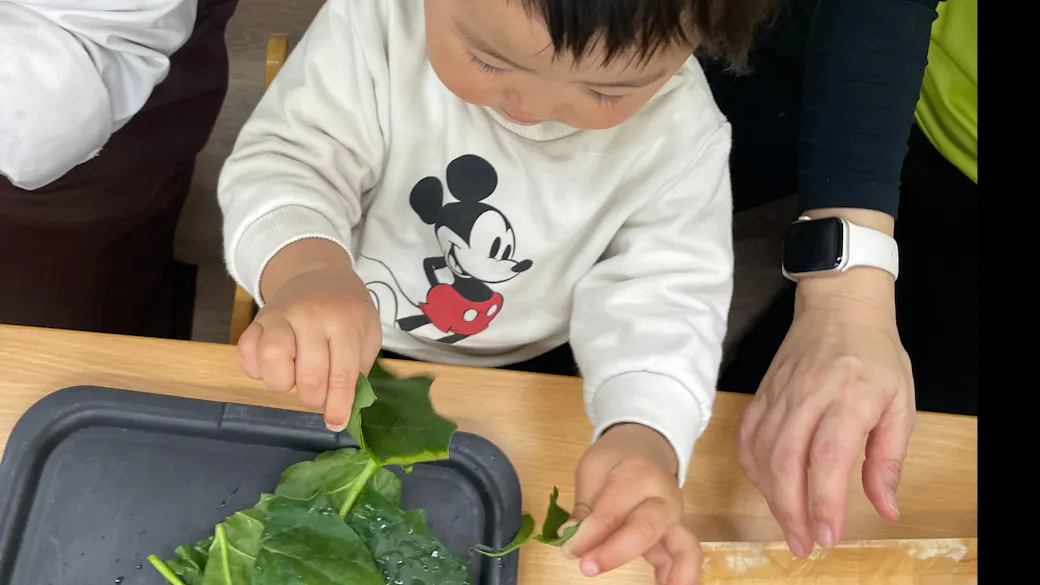 食べ物に触れよう！