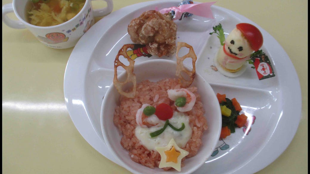 美味しくて可愛い自園給食!