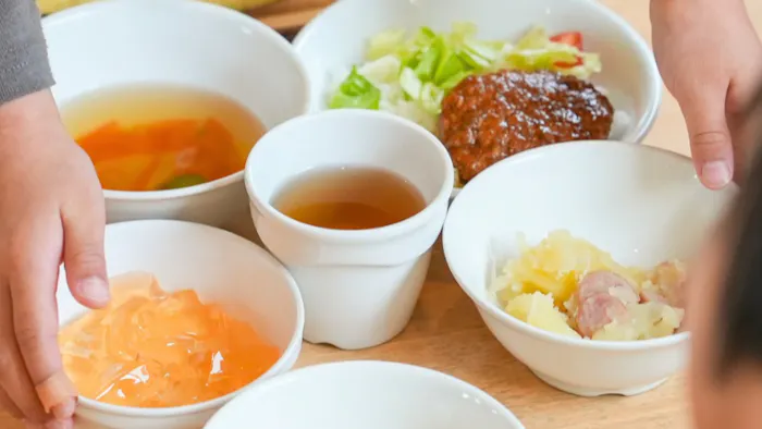 栄養満点の給食あり！