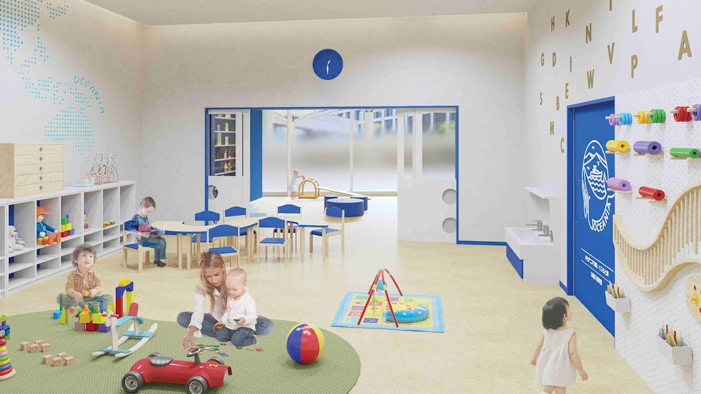 安全性と機能性を兼ね備えた保育室