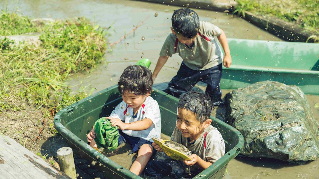 子どもが遊ぶ