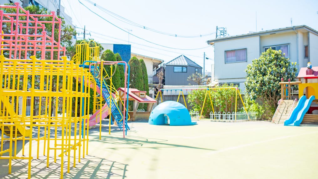 ひろ〜い！園庭