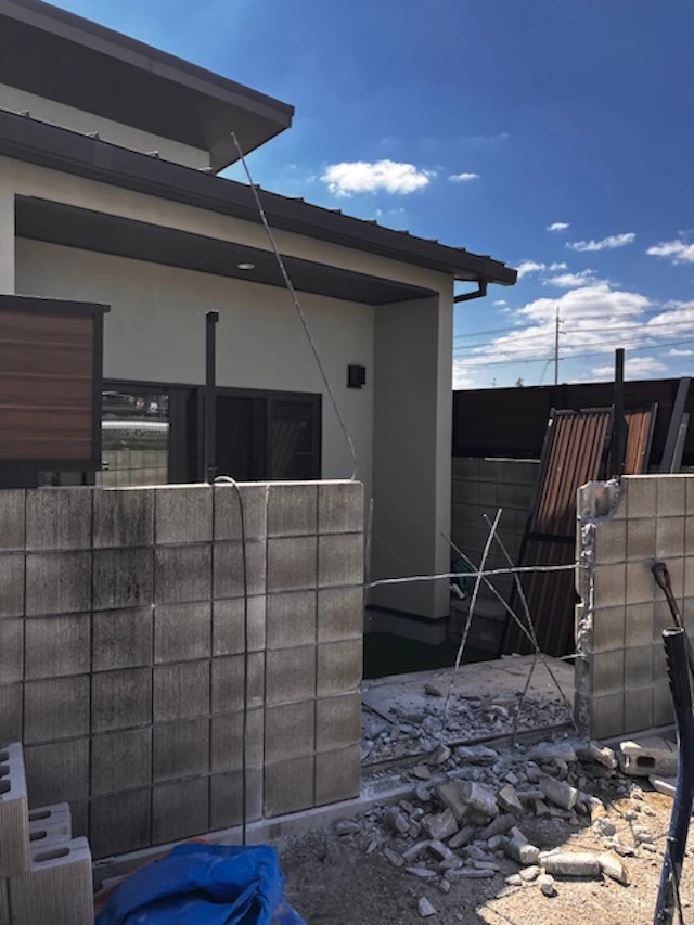 工事が始まりました！