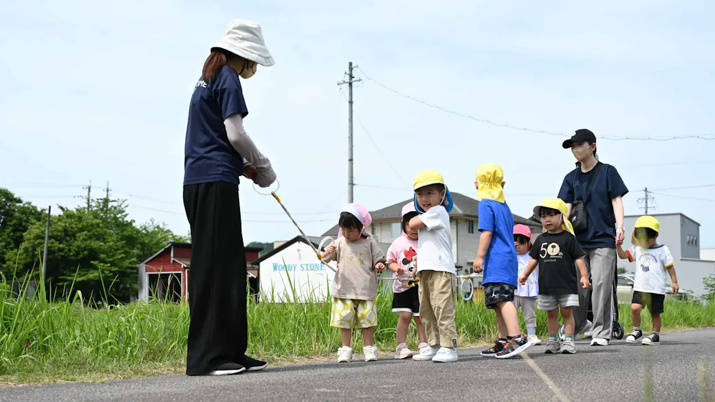 自然や地域とのふれあいを大切にする保育