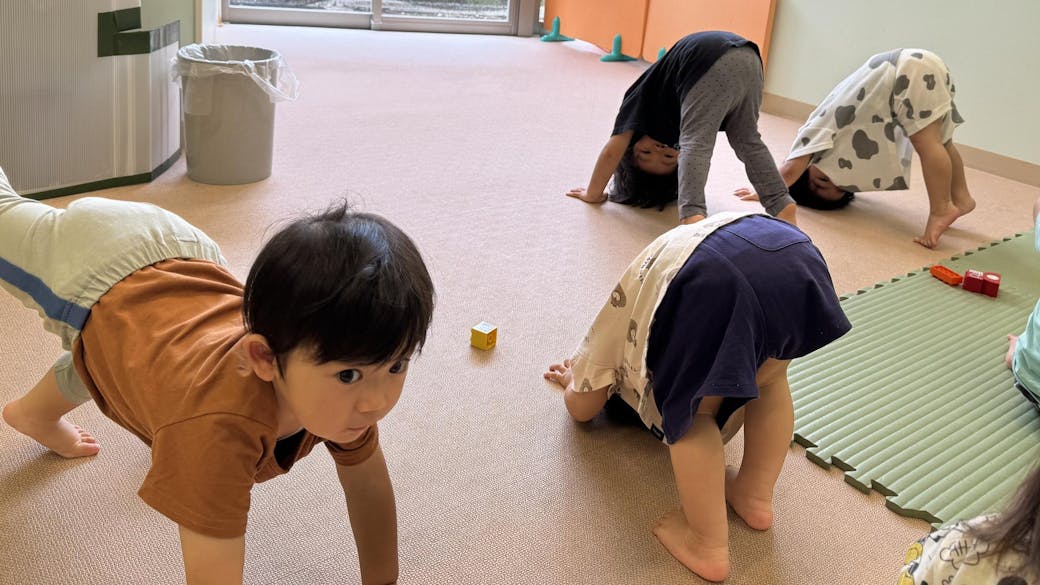 めっちゃ普通の保育園です！遊んで、食べて、寝て、また遊んで！