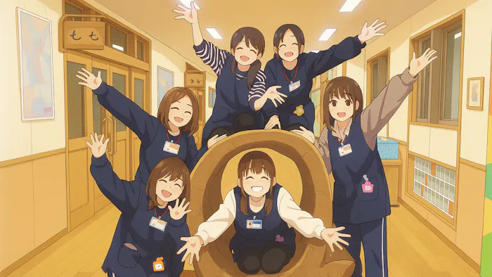 幼稚園教諭のバックアップもあります