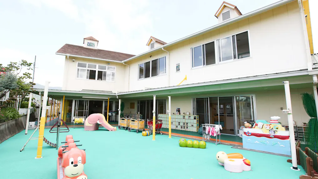 ゴムチップの園庭