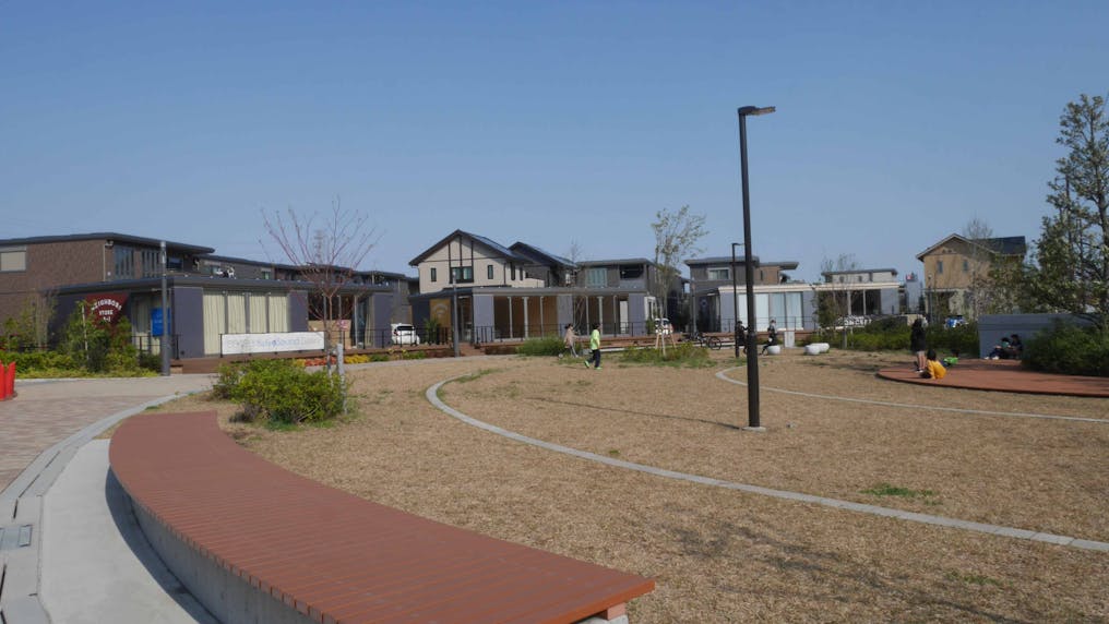 新しいまちづくりの中の保育園、定員19名の小規模保育園です。